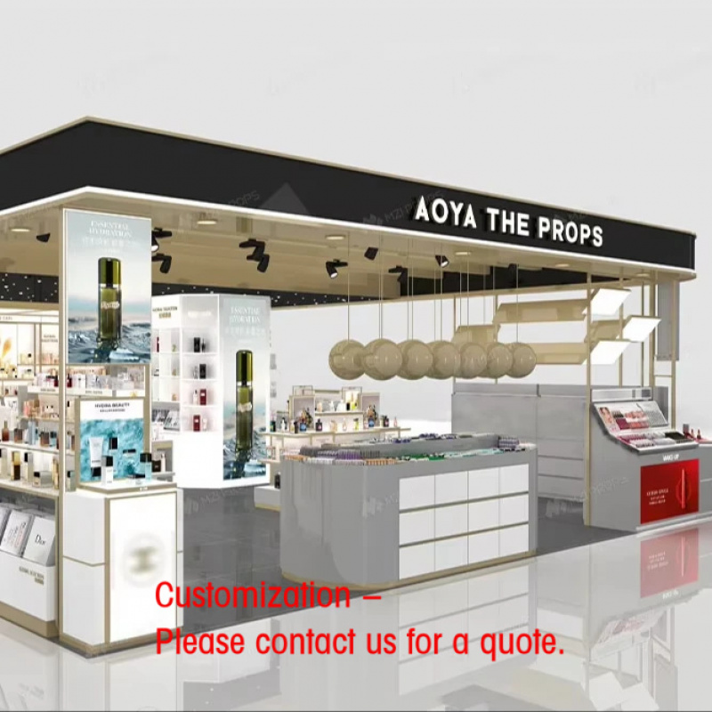 Luxury Skincare Retailers - Niestandardowy Luksusowy Kiosk Kosmetyczny, Stojak Ekspozycyjny