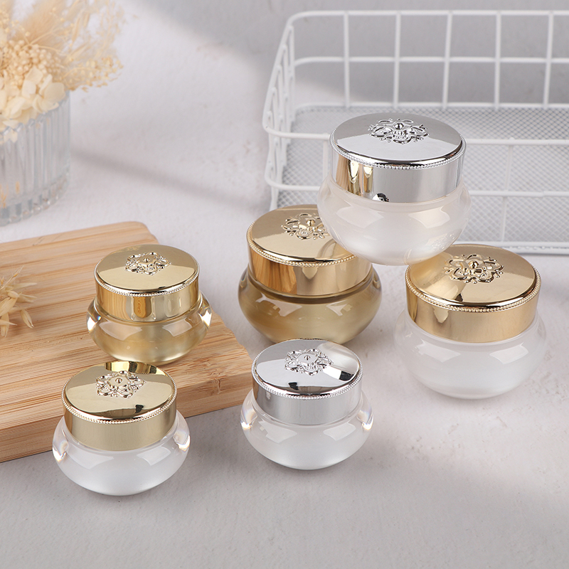 Luxury Skin Care - Akrylowe puste słoiczki podróżne na krem